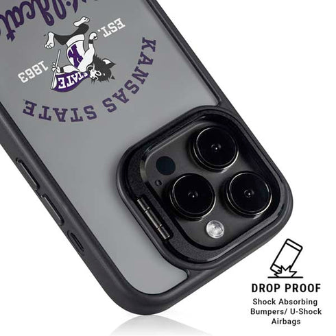 Kansas State University Wildcats Est 1863 iPhone 15 Pro Kickstand Case
